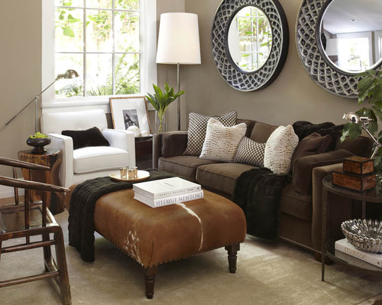 Dark Brown Sofa Decorating Ideas Lorri Dyner Design