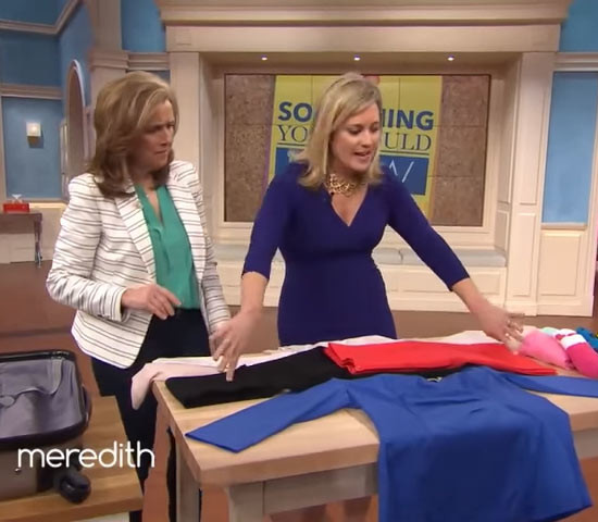 The Clothing Burrito Wrinkle Free Packing! The Meredith Vieira Show