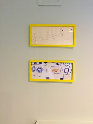 Lorri Dyner Kid Art on Office Walls